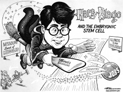 ILLINOIS GOVERNOR BLAGOJEVICH LURES STEM CELL RESEARCH JOBS AWAY FROM MISSOURI by RJ Matson