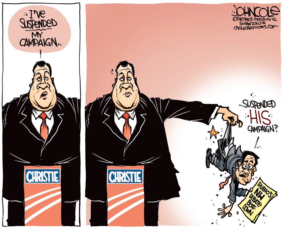  CHRISTIE AND RUBIO by John Cole