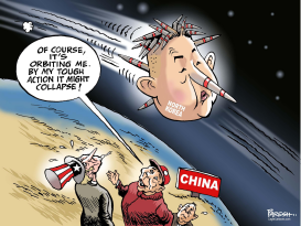 KIM JONG UN SATELLITE by Paresh Nath