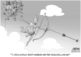 DONALD TRUMP AS CUPID by RJ Matson