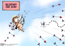 CUPID AND ZIKA by Nate Beeler