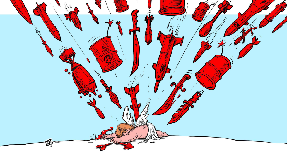  VALENTINE'S DAY IN MIDDLE EAST  by Emad Hajjaj