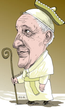 THE POPE IN MEXICO by Arcadio Esquivel