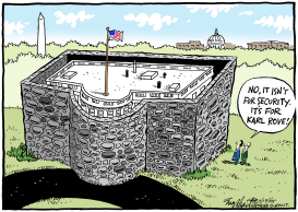 BUSH STONEWALLS by Bob Englehart