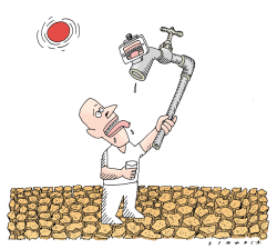 DROUGHT'S SELFIE STICK by Osmani Simanca