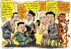 APPLE COURTS AND DESPOTS by Daryl Cagle