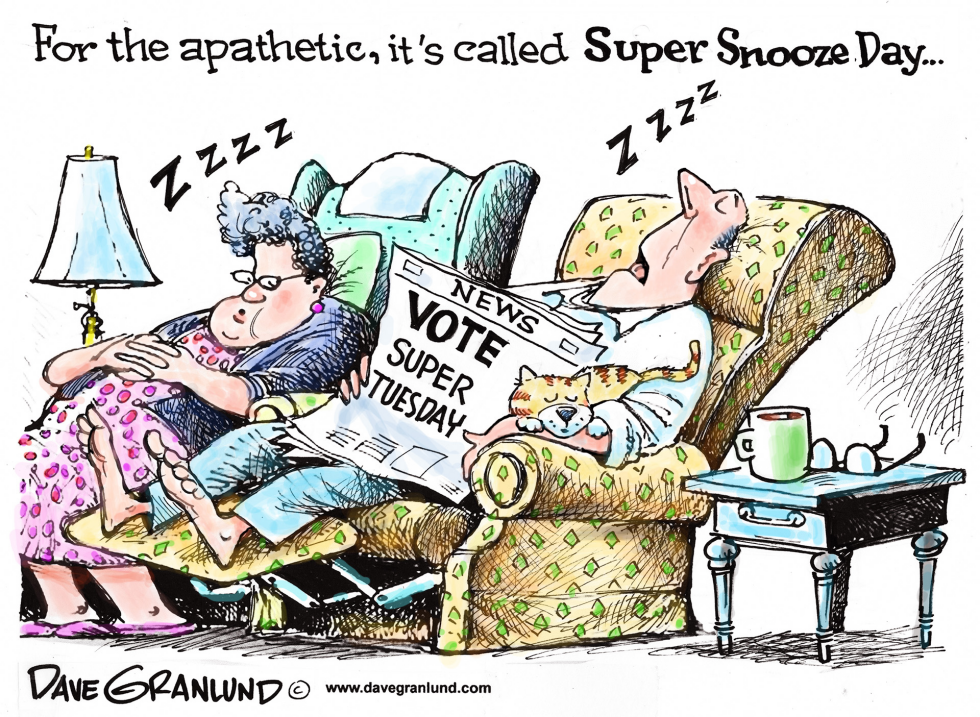  SUPER TUESDAY VOTING by Dave Granlund