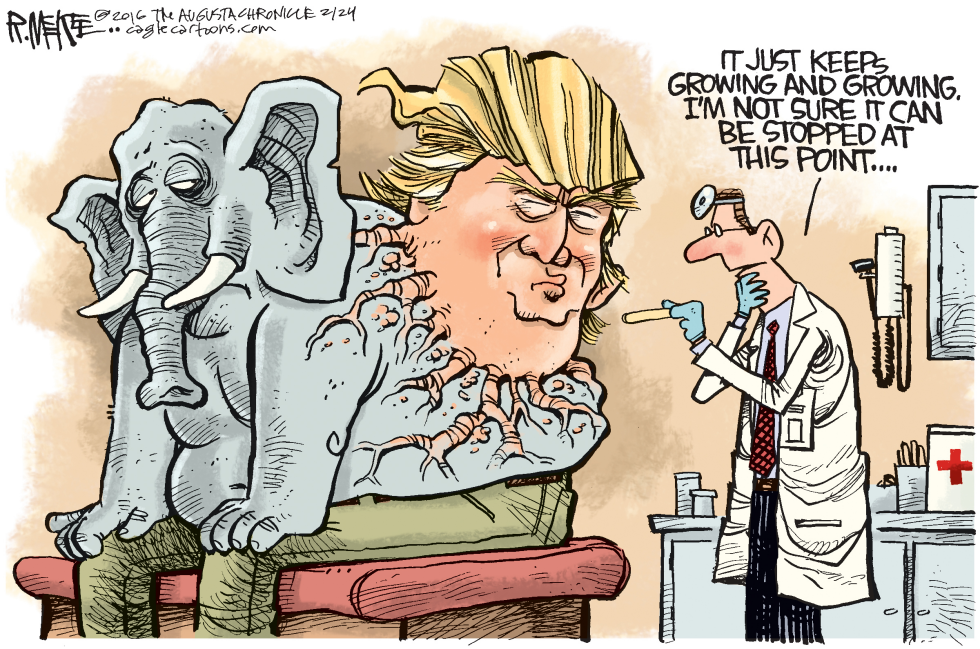  TRUMP GROWTH by Rick McKee