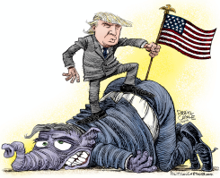 TRUMP CONQUERS THE GOP by Daryl Cagle