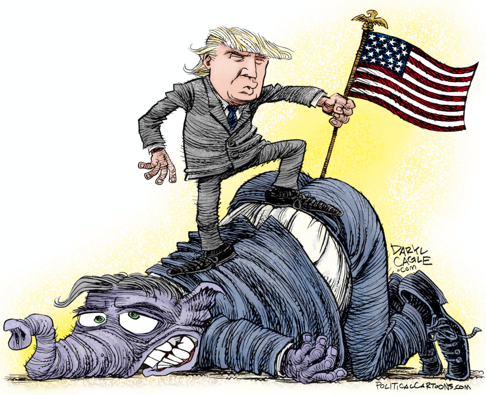  TRUMP CONQUERS THE GOP by Daryl Cagle