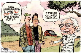 COLONEL BERNIE SANDERS by Rick McKee