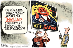 FIRST TIME VOTER by Rick McKee