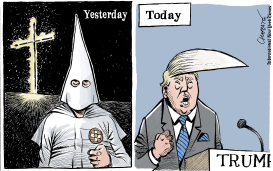 TRUMP AND THE KU KLUX KLAN by Patrick Chappatte