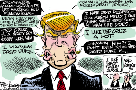 DOUBLE SPEAK TRUMP by Milt Priggee