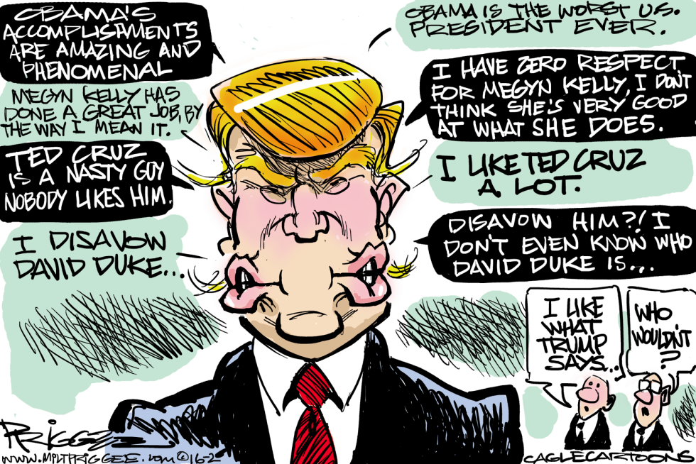  DOUBLE SPEAK TRUMP by Milt Priggee