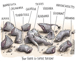 SUPER TUESDAY by Adam Zyglis