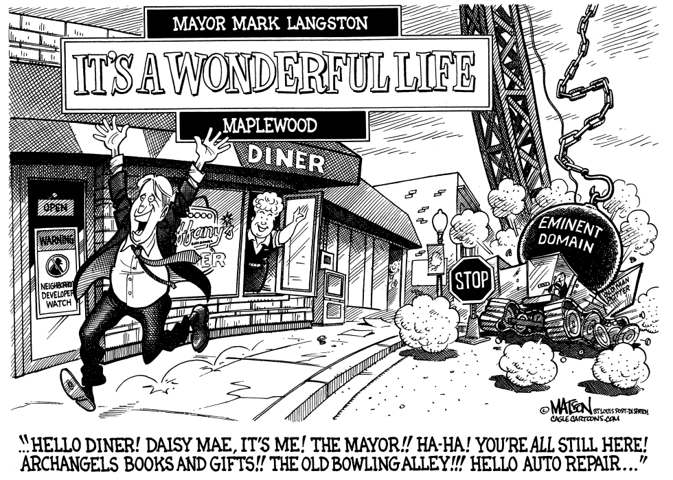  MAYOR REVERSES HIS POSITION ON EMINENT DOMAIN by RJ Matson