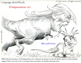 CAMPAIGN SKETCHBOOK - GOP DINOSAURS  by Taylor Jones