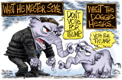 WHAT THE GOP DOGGIE HEARS by Daryl Cagle