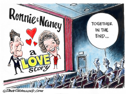 RONNIE AND NANCY REAGAN TOGETHER by Dave Granlund