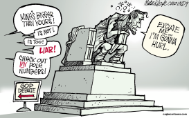 GOP DEBATE by Mike Keefe