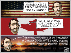 TRUMP REHAB CANADA by Aislin