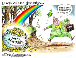 ST PATS DAY POT OF GOLD by Dave Granlund