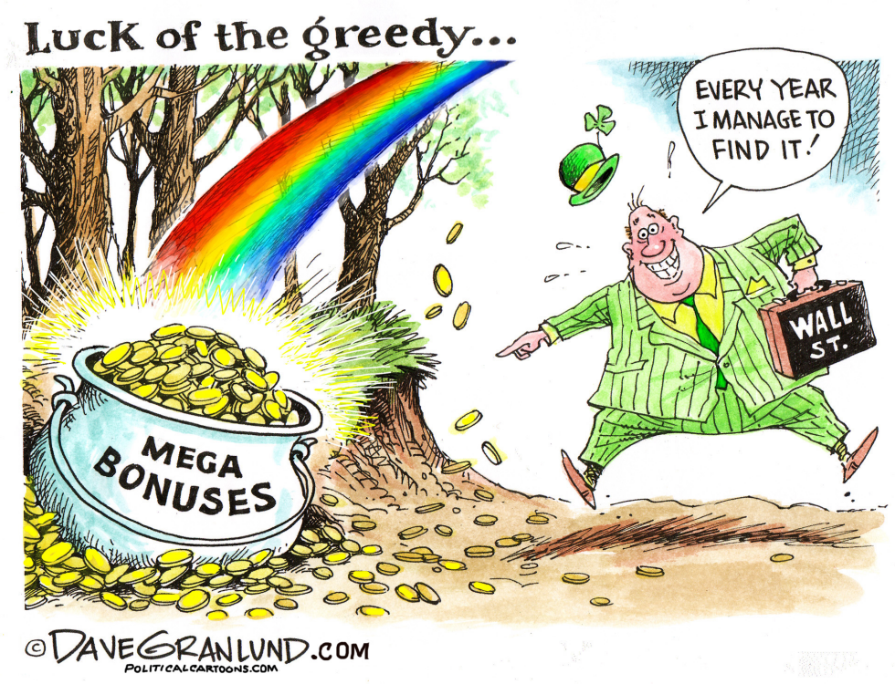  ST PATS DAY POT OF GOLD by Dave Granlund