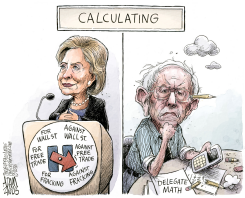 CALCULATING by Adam Zyglis