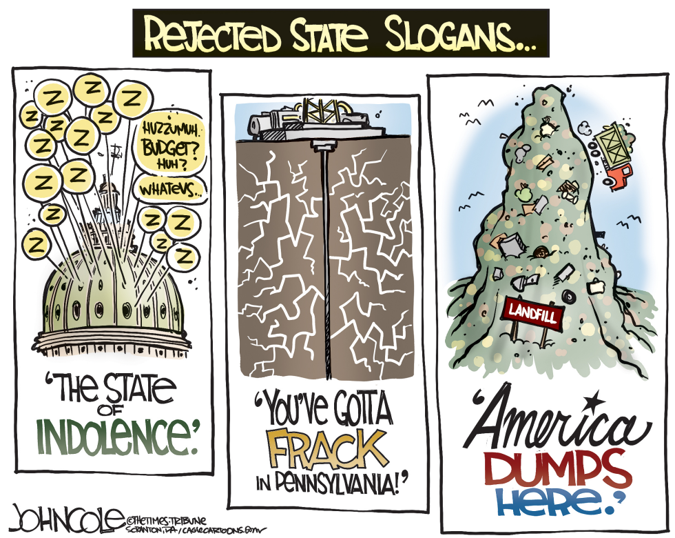  LOCAL PA  REJECTED STATE SLOGANS by John Cole