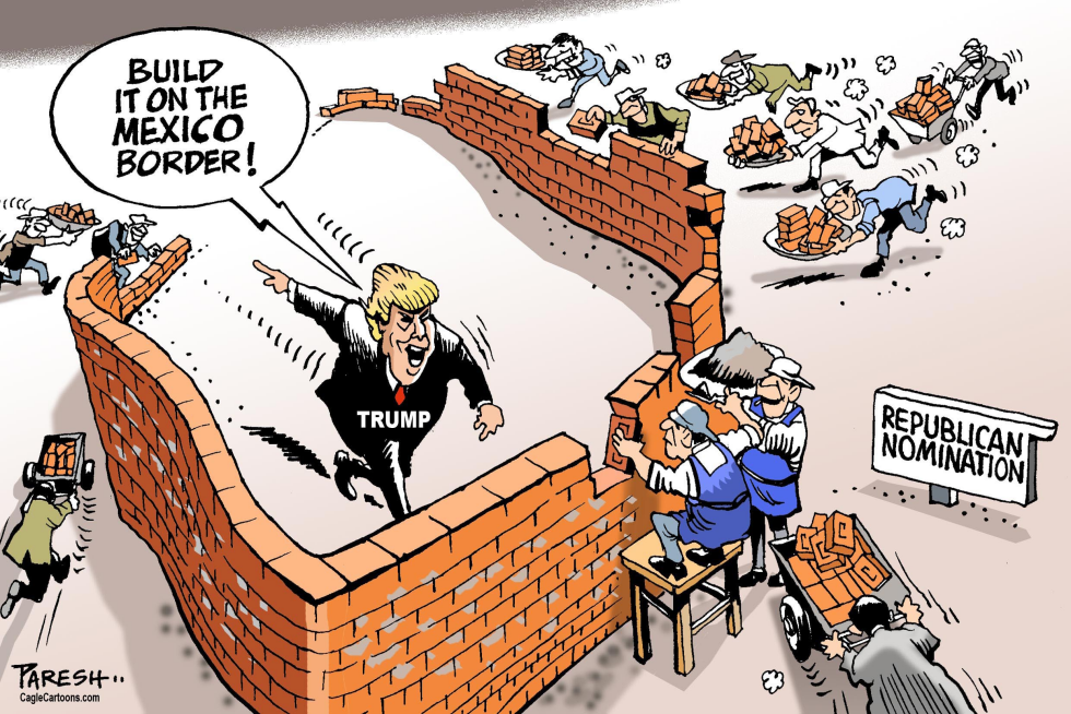  WALL TO STOP TRUMP by Paresh Nath