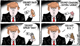 TRUMP BUSINESS BS by Bob Englehart