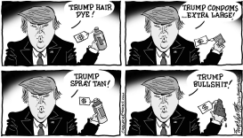 TRUMP BUSINESS BULLSHIT by Bob Englehart