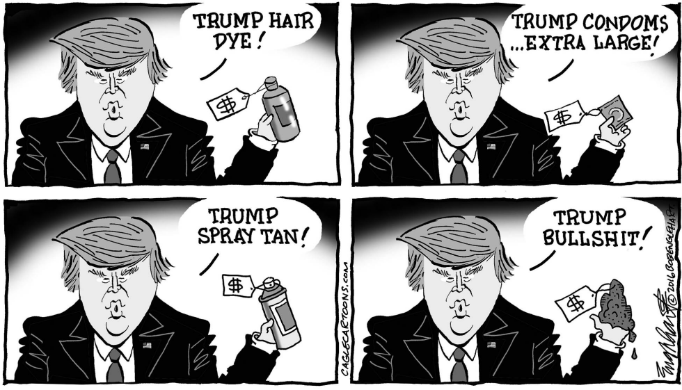  TRUMP BUSINESS BULLSHIT by Bob Englehart