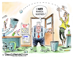 MARCH MADNESS AND WORKPLACE by Dave Granlund