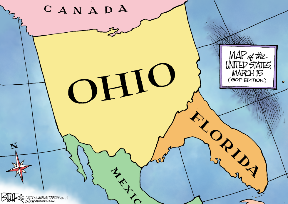  POLITICAL MAP by Nate Beeler