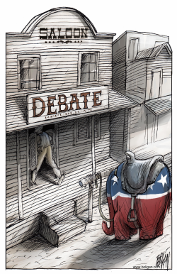 THE REPUBLICAN DEBATE by Angel Boligan