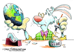 CRACKED EASTER EGG by Dave Granlund