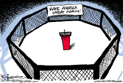 TRUMP UFC by Milt Priggee