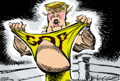 HULK TRUMP HOGAN by Milt Priggee