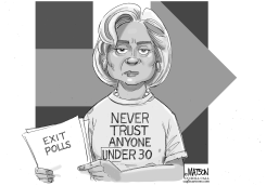 HILLARY CLINTON CAN'T TRUST YOUNGER VOTERS by RJ Matson