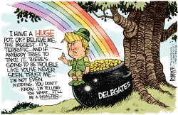 TRUMP LEPRECHAUN by Rick McKee