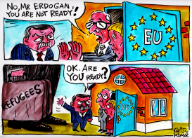 	ERDOGAN AT THE EUROPE'S DOOR by Christo Komarnitski