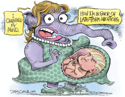 REPUBLICAN TRUMP ABORTION by Daryl Cagle