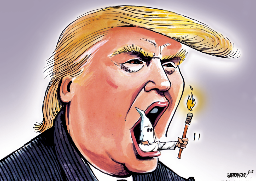  TRUMP'S THREATS OF RIOTS by Sabir Nazar