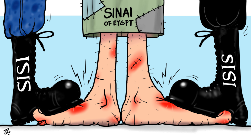  SINAI BETWEEN ISIS  SISI by Emad Hajjaj