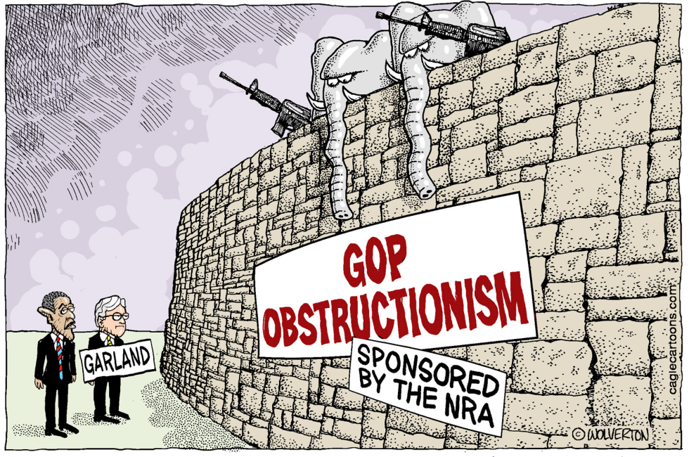  GOP AND NRA SCOTUS OBSTRUCTIONISM by Wolverton