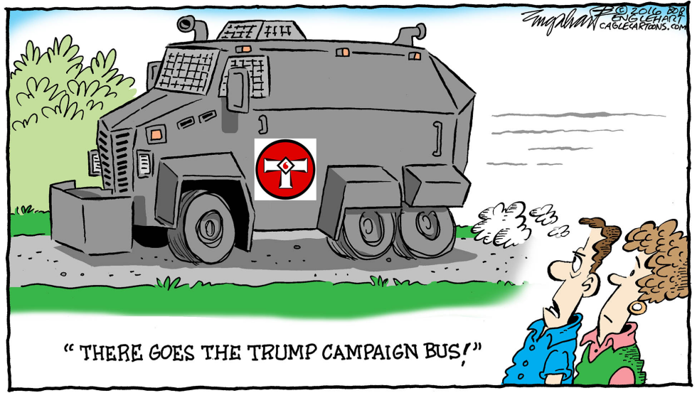  TRUMP VIOLENCE by Bob Englehart