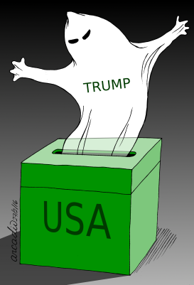 TRUMP SCARES/TRUMP ASUSTA by Arcadio Esquivel