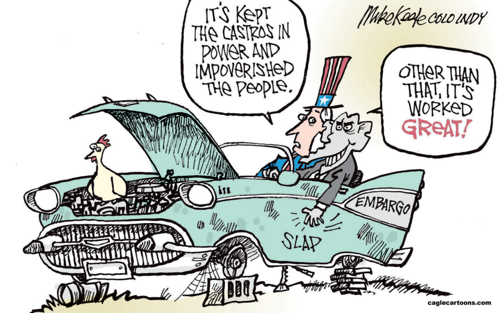  CUBAN EMBARGO by Mike Keefe